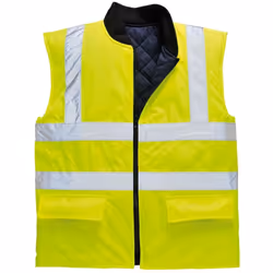 Portwest S469 Gilet Reversibile ad Alta VisibilitÃ , Giallo, M