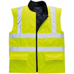 Portwest - S469YER5XL Gilet Reversibile ad Alta Visibilità, Giallo, 5XL