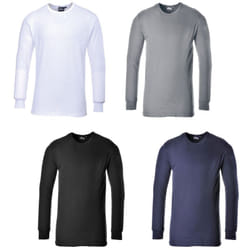 Portwest - Maglietta termica da lavoro B123 manica lunga - m - Blu