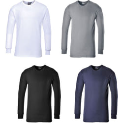 Portwest - Maglietta termica da lavoro B123 manica lunga - l - Blu