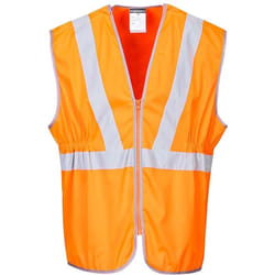 Portwest - RT20 Gilet Lungo ad Alta Visibilità, Ris, Arancione, xl