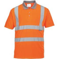 Polo Ad Alta Visibilita' Arancione Arancio s