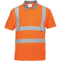Polo Ad Alta Visibilita' Arancione Arancio m