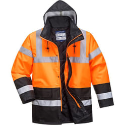 Giaccone Ad Alta Visibilità Imbottito Arancio/Navy Arancio-Navy 4XL