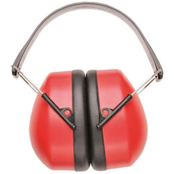 Portwest PW41RER - Cuffie antirumore, colore: Rosso