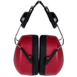 Portwest Clip On Ear Protector Taglia: Taglia unica, Colore: Rosso, PW42RER