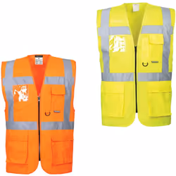 Il Gilet alta visibilità Portwest Berlino Executive , è un capo di abbigliamento indispensabile realizzato in poliestere 100% ...