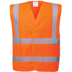 Gilet Ad Alta Visibilita' Arancione Arancio s-m