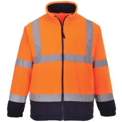 Portwest - Maglia In Pile Ad Alta Visibilita' Arancio/Navy Arancio-Navy m
