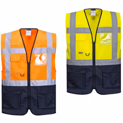 Il Gilet alta visibilità bicolore Portwest Varsavia Executive C476 , è un capo di abbigliamento indispensabile per lavorare a ...