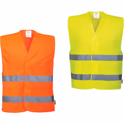 Il Gilet alta visibilità Portwest C474 2 Bande HI-VIS , è un capo di abbigliamento leggero, versatile, indispensabile realizz ...