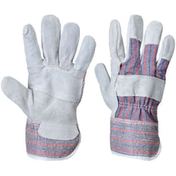 Guanti Da Lavoro In Pelle Tessuto Canadian Rigger Grigio xl