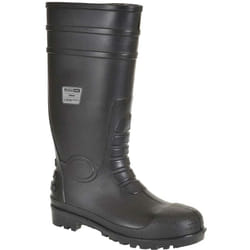 FW94 Stivale Classic Wellington S4 Stivali di Sicurezza in Gomma, Unisex - Adulto, src, Nero (Nero Bkgr), 38 eu (5 uk) - Portwest