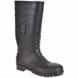 Puntale in metallo 200 joule Calzatura antistatica PW Safety Wellington Boot Blk FW95SIZE7