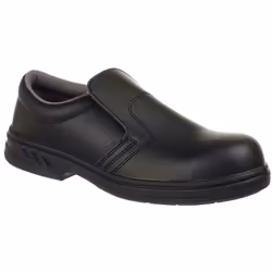 Mocassino di sicurezza S2. Suola PU F40 SRC antiscivolo e autopulente Eccellente slip-on scarpa ideale per le industrie medic ...