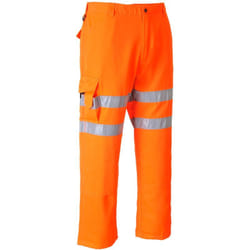 Portwest - Pantaloni Ad Alta Visibilità Settore Ferroviario Combat Arancio m