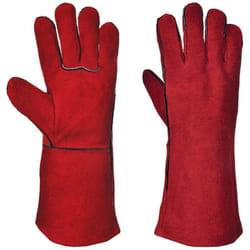 Portwest - Guanti Di Protezione In Pelle Da Saldatore Rosso Rosso xl