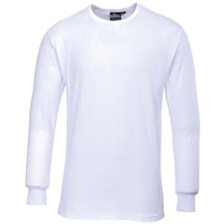Portwest - B123WHRXXXL T-Shirt Termica Manica Lunga, Bianco, 3 xl