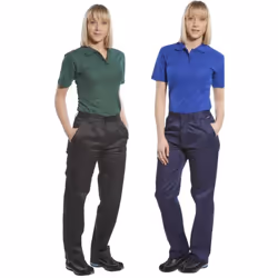 Pantaloni da Lavoro da Donna | Neri Comodi ed eleganti, con vita elasticizzata sul retro per una maggiore libertà di moviment ...