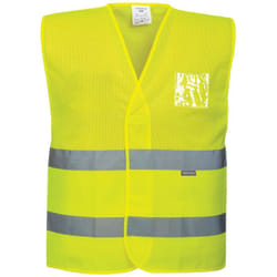Gilet Ad Alta Visibilita' a Mezza Rete Giallo Giallo l-xl
