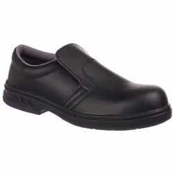 Mocassino di sicurezza S2. Suola PU F40 SRC antiscivolo e autopulente Eccellente slip-on scarpa ideale per le industrie medic ...