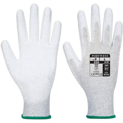 Portwest - Guanto Antistatico Con Palmo Coperto In Pu, Taglia: xl, Colore: Grigio, A199GRRXL