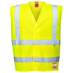 Portwest - FR71 Gilet Ignifugo Antistatico ad Alta Visibilità., Taglia XX/3X, Giallo