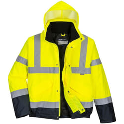 Bomber Alta Visibilità Bicolore Giallo/Navy Portwest S266 Giallo-Navy s