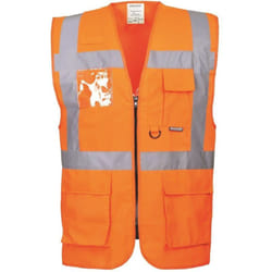 S476 Gilet Executive Berlino, Arancione, 5XL - Portwest