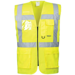 S476 Gilet Executive Berlino, Giallo, 7XL - Portwest