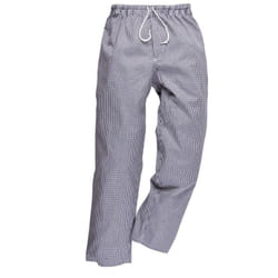 Portwest - Pantaloni Da Chef Con Punto Vita Elasticizzato Bianco-Nero xl