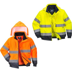 Portwest - Giubbotto Bomber alta visibilità impermeabile C468 2 in 1 - l - Arancione