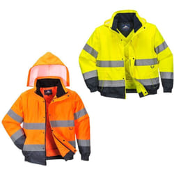 Portwest - Giubbotto Bomber alta visibilità impermeabile C468 2 in 1 - xl - Arancione