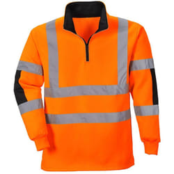 Portwest - Felpa Ad Alta Visibilità Modello Rugby Arancione Arancio s