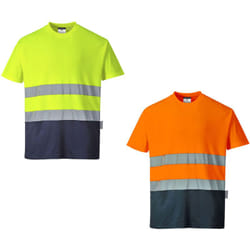 Portwest - T-shirt alta visibilità S173 s/s Cotton Comfort 2 bande reflex - xl - Arancione