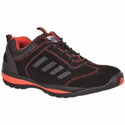 Scarpa bassa bicolore resistente al calore e con puntale e lamina in acciaio