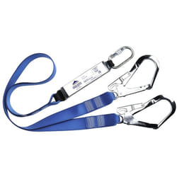Cordino Doppio Con Assorbitore E Ganci Blu
