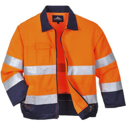 Portwest - Giacca Madrid Alta Visibilita' Arancione Arancio-Navy 2XL