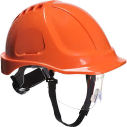 Portwest PW54 Casco di Sicurezza con Visiera Endurance Plus Arancione