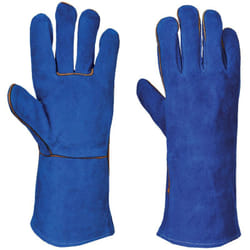 Portwest - Guanti Di Protezione In Pelle Da Saldatore Blu Blue xl