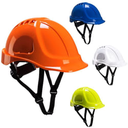 Portwest - Elmetto Ventilato con Sottogola Endurance Plus Giallo Unica