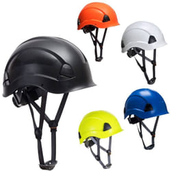 Portwest - Elmetto Da Ponteggio con Sottogola Height Endurance Nero Unica