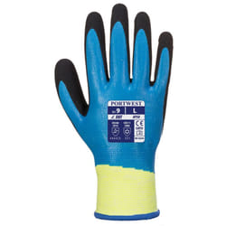 Portwest - Guanti Anti Taglio Impermeabili Totalmente Rivestiti Acqua Pro Blue-Nero 9