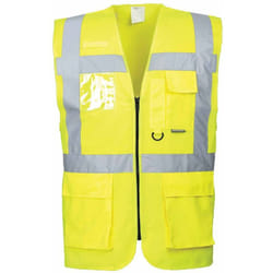 S476 Gilet Executive Berlino, Rosso, xxl - Portwest