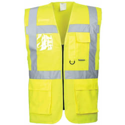 S476 Gilet Executive Berlino, Rosso, xxxl - Portwest