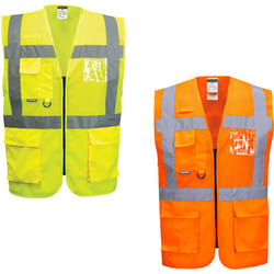 Gilet alta visibilità Portwest Madrid Mesh Executive C496 - l - Arancione