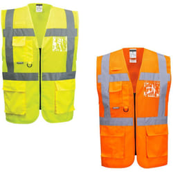Gilet alta visibilità Portwest Madrid Mesh Executive C496 - xl - Arancione