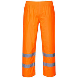 Portwest H441 Pantaloni Antipioggia ad Alta Visibilità, Arancione, 5XL