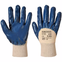 Guanti In Nitrile Con Polso In Maglia | Blue Navy I Guanti in Nitrile con Polso in Maglia sono un dispositivo di protezione i ...