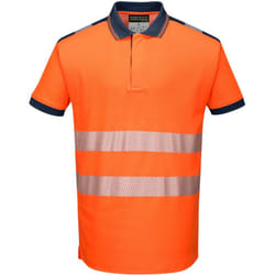 Portwest - Polo Ad Alta Visibilita' Vision Arancione Arancio-Navy 3XL